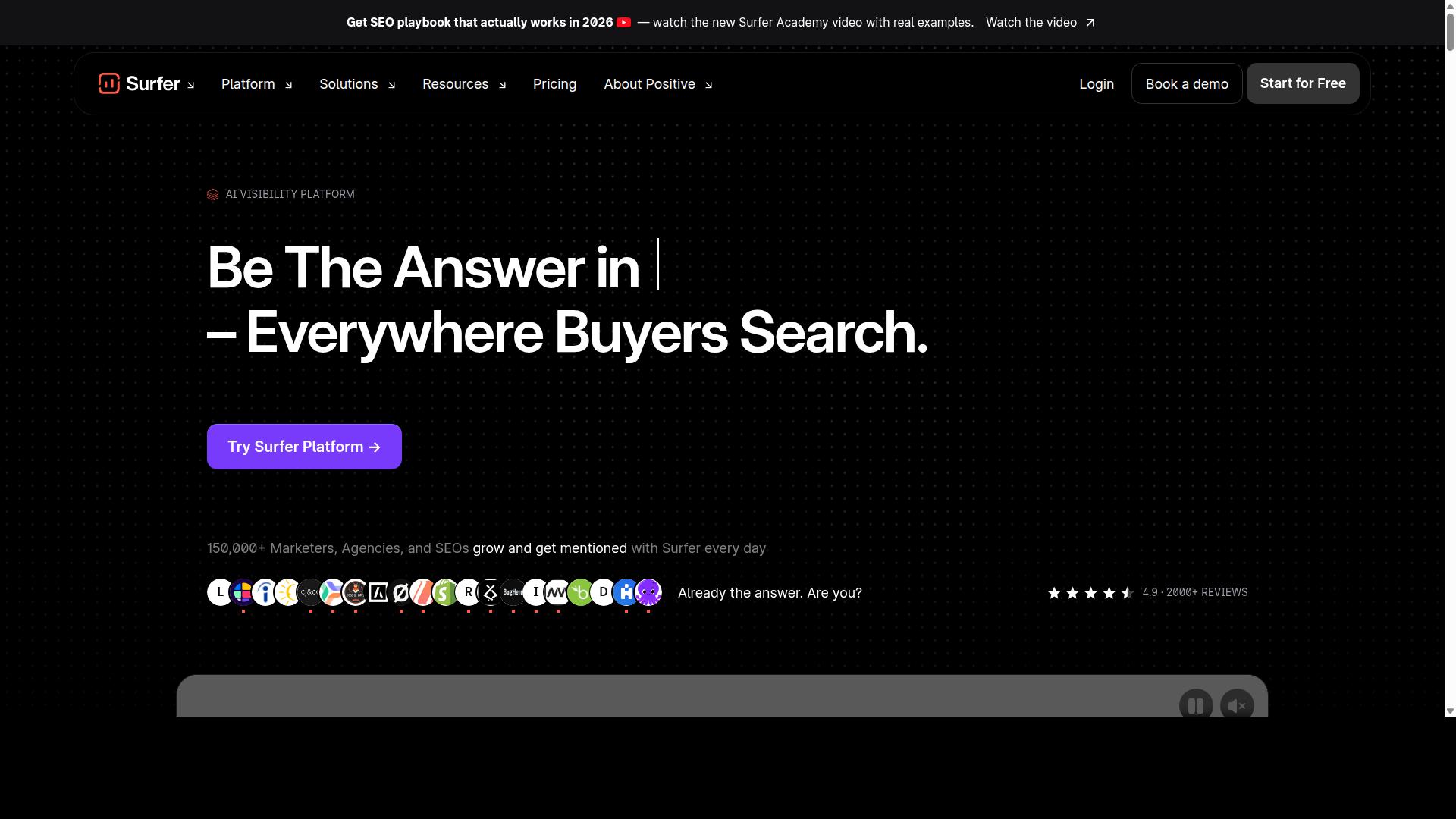 Surfer SEO website