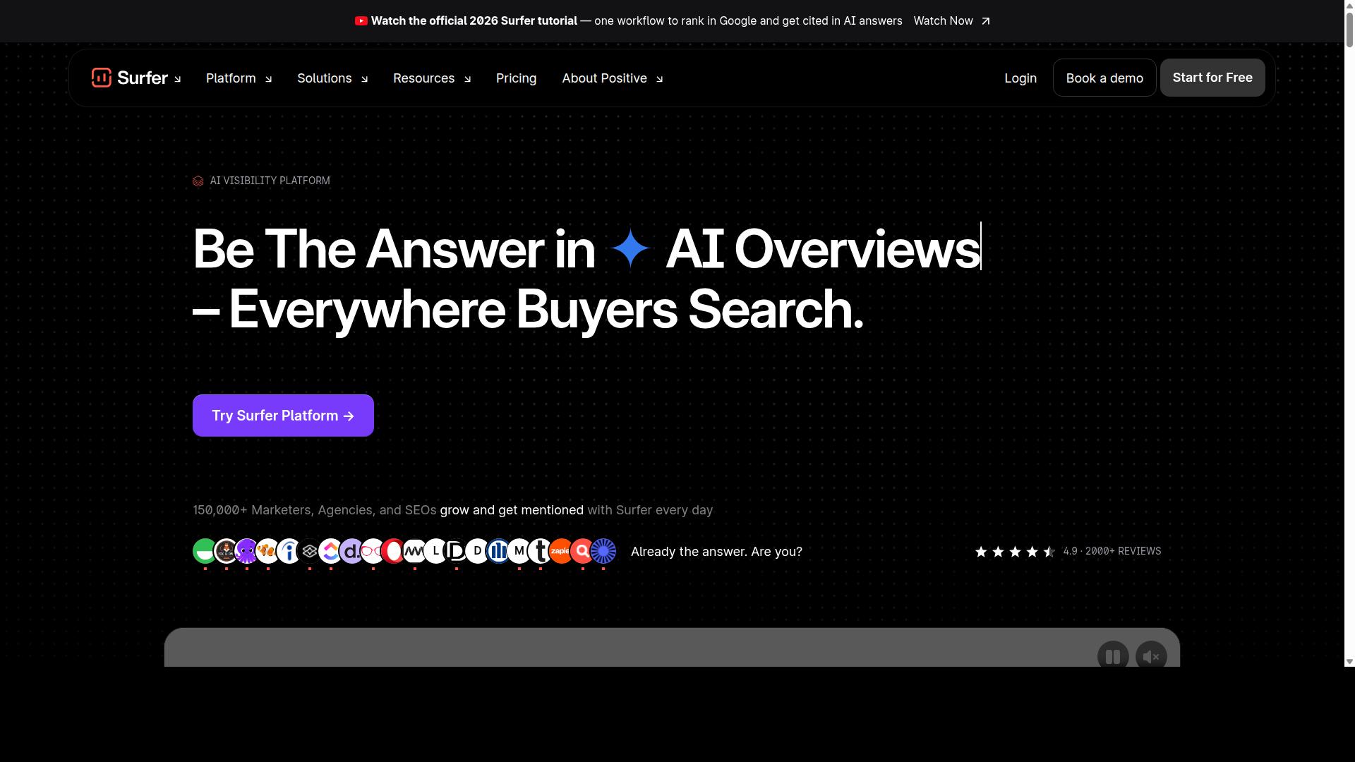 Surfer SEO website